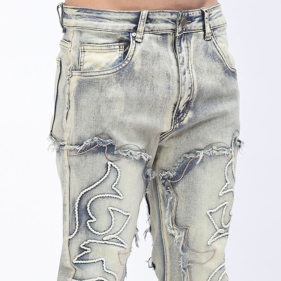 Men's Vintage Wash Stacked Denim
